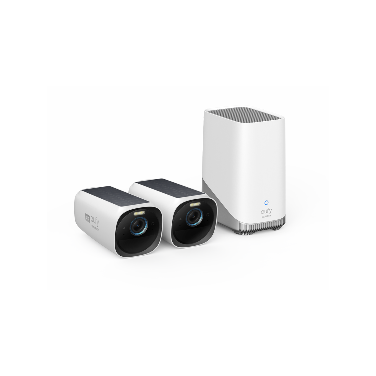 Eufy Eufycam 3 2-Camera Pack with Homebase - 4K Video - Solar Powered - White - SuperSaverAU - view 1