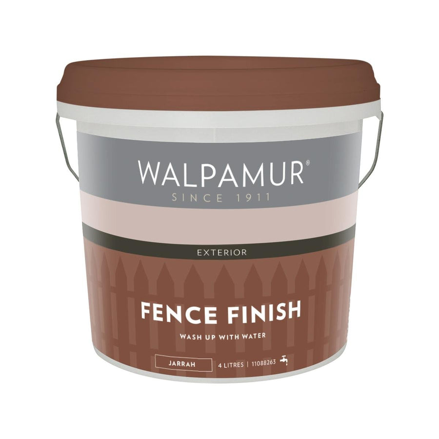 Walpamur 4L Jarrah Fence Finish - Durable Water-Based Outdoor Paint - SuperSaverAU - view 1