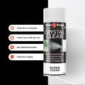 White Knight Crystal Clear Gloss Acrylic Spray Paint 310g Durable Finish - SuperSaverAU - view 2