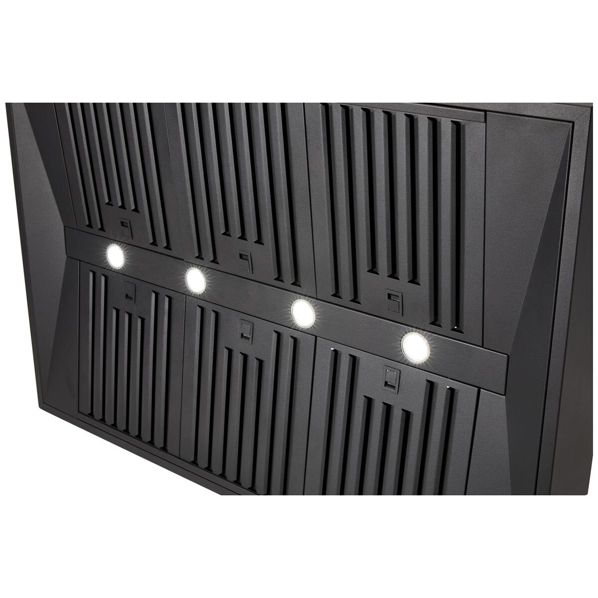 Schweigen 120cm BBQ Canopy Rangehood - Black - 2500m³/h Extraction - On-Board Motor - CL8912B