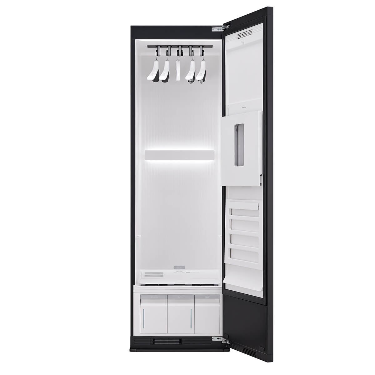 LG TrueSteam Styler five garment drying cabinet - Mirror Black, HandySteamer, LCD touch display - SC5MBH