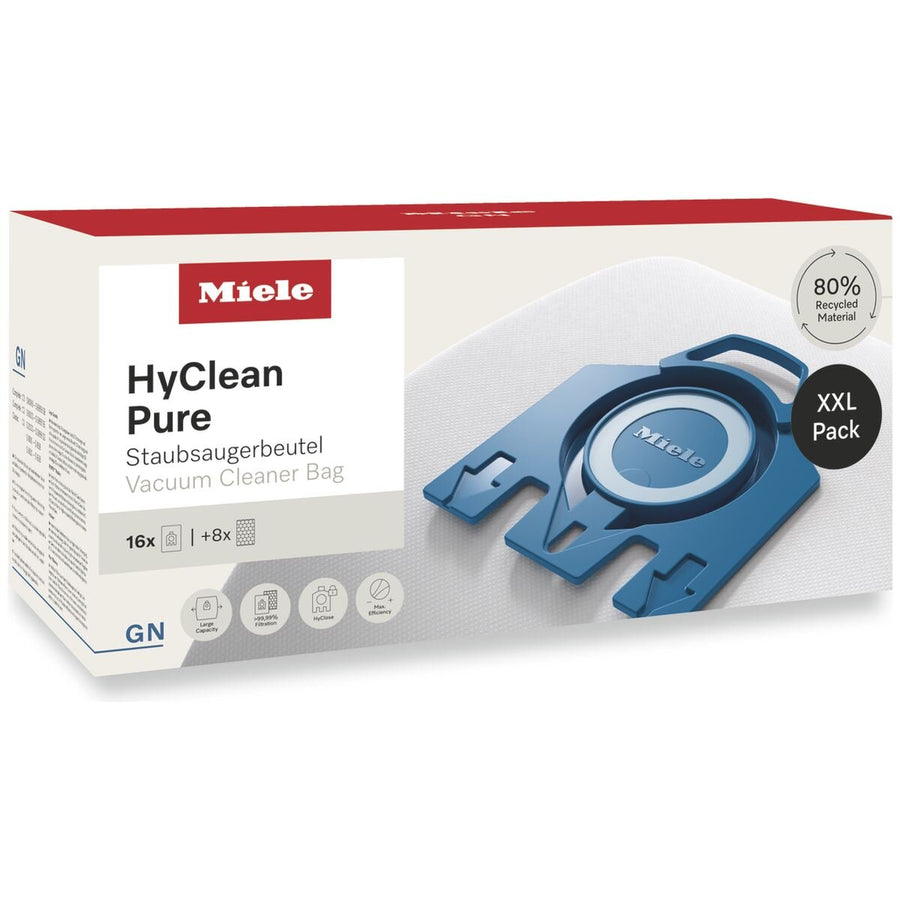 Miele GN HyClean Pure dustbags XXL 16 pack for Guard S1 and L1 vacuum cleaners - 12498250