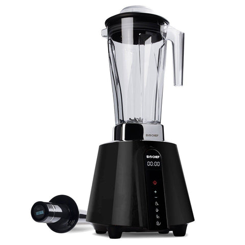 BioChef Living Food blender 2L - black, enzyme protection technology, LED touch panel - KT-BL-BC-LF-AU-BL
