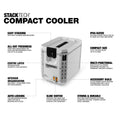 ToughBuilt StackTech Compact Cooler 15L - 18 Can Stackable Cooler, White