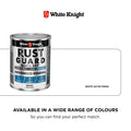 White Knight Rust Guard 1L White Satin Quick Dry Advanced Enamel Paint
