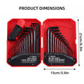 35 Piece L Shaped Hex Key Wrench Set Allen Key Tool Kit for Home Car Repair - view 3