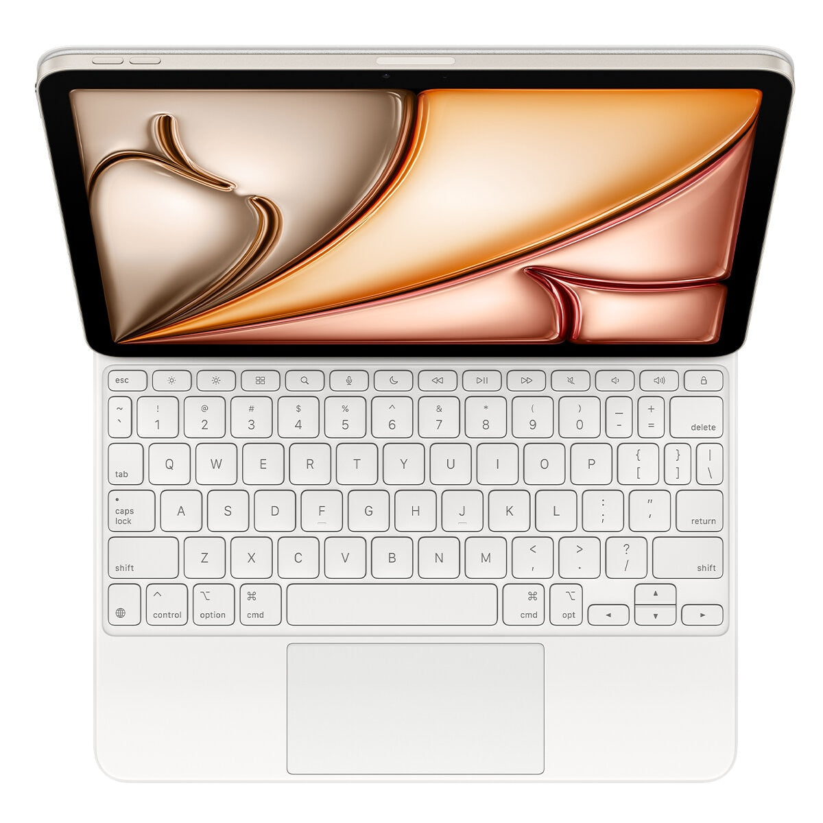 Apple Magic Keyboard for iPad Air M3 White MDFW4ZA/A - Sleek Design, Adjustable Viewing Angles, Large Glass Trackpad - SuperSaverAU - view 5