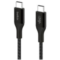 Belkin BoostCharge USB-C to USB-C Cable 1M CAB015BT1MBK | Fast Charging 240W MacBook Pro 14” | Dual E-marker Chips | Durable Nylon & Aluminum - SuperSaverAU - view 2