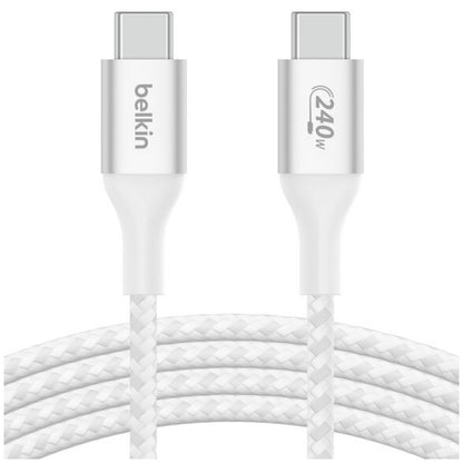 Belkin BoostCharge USB-C to USB-C Cable 2M EPR 240W PD 3.1 MacBook Chromebook iPad Charging Cable