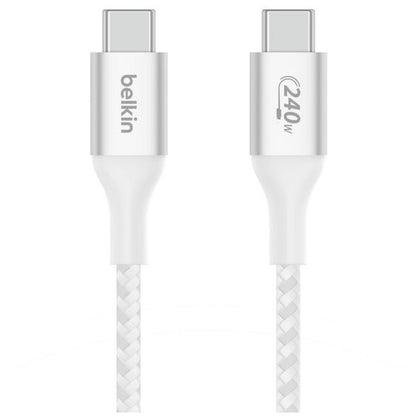 Belkin BoostCharge USB-C to USB-C Cable 2M EPR 240W PD 3.1 MacBook Chromebook iPad Charging Cable