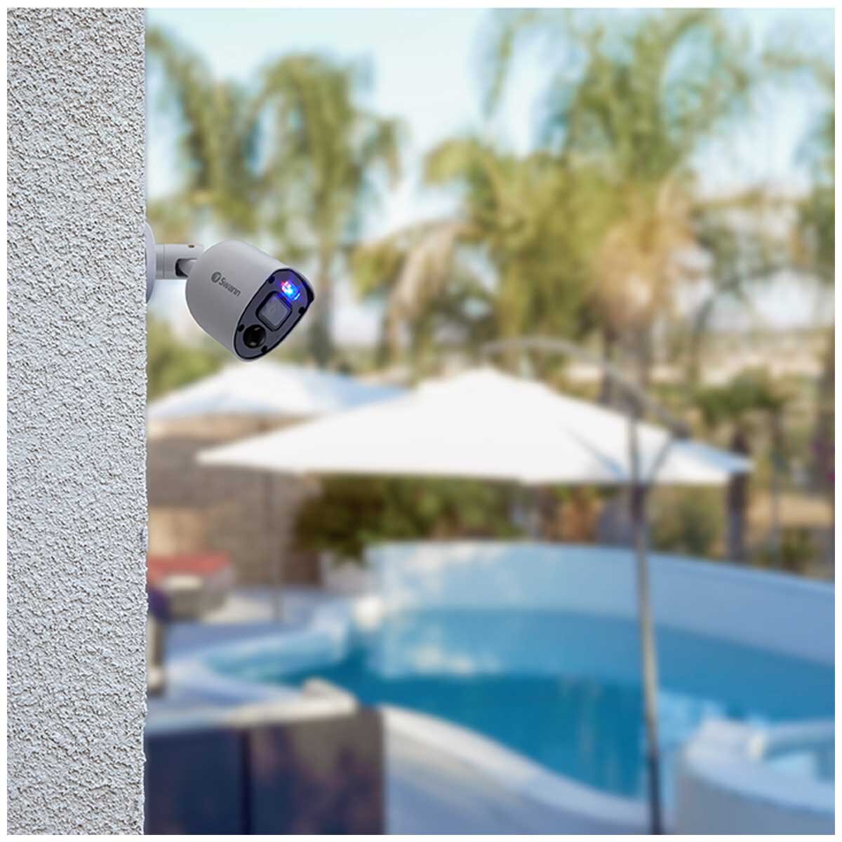 Swann 6 Camera 8 Channel 1080p Full HD DVR Security System SWDVK-84680W4SL2D with True Detect Technology, Night2Day Colour Night Vision, Smartphone Control, and Weatherproof Design