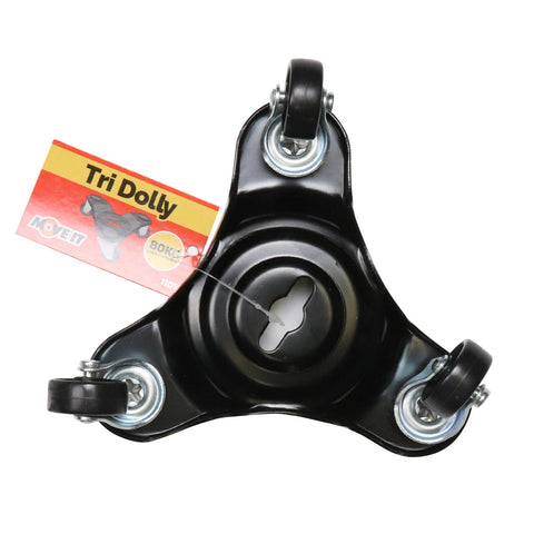 Move It 80kg 150 x 50mm Triangular Dolly - Black
