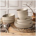 over&back Options Dinnerware 16 Piece Set Sage, Stoneware, Microwave & Dishwasher Safe, Trendy Design, 2 Color Options - SuperSaverAU - view 3