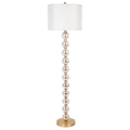Cafe Lighting and Living Evie Standing Lamp Gold Drum Shade Mercury Glass Baubles — image 2