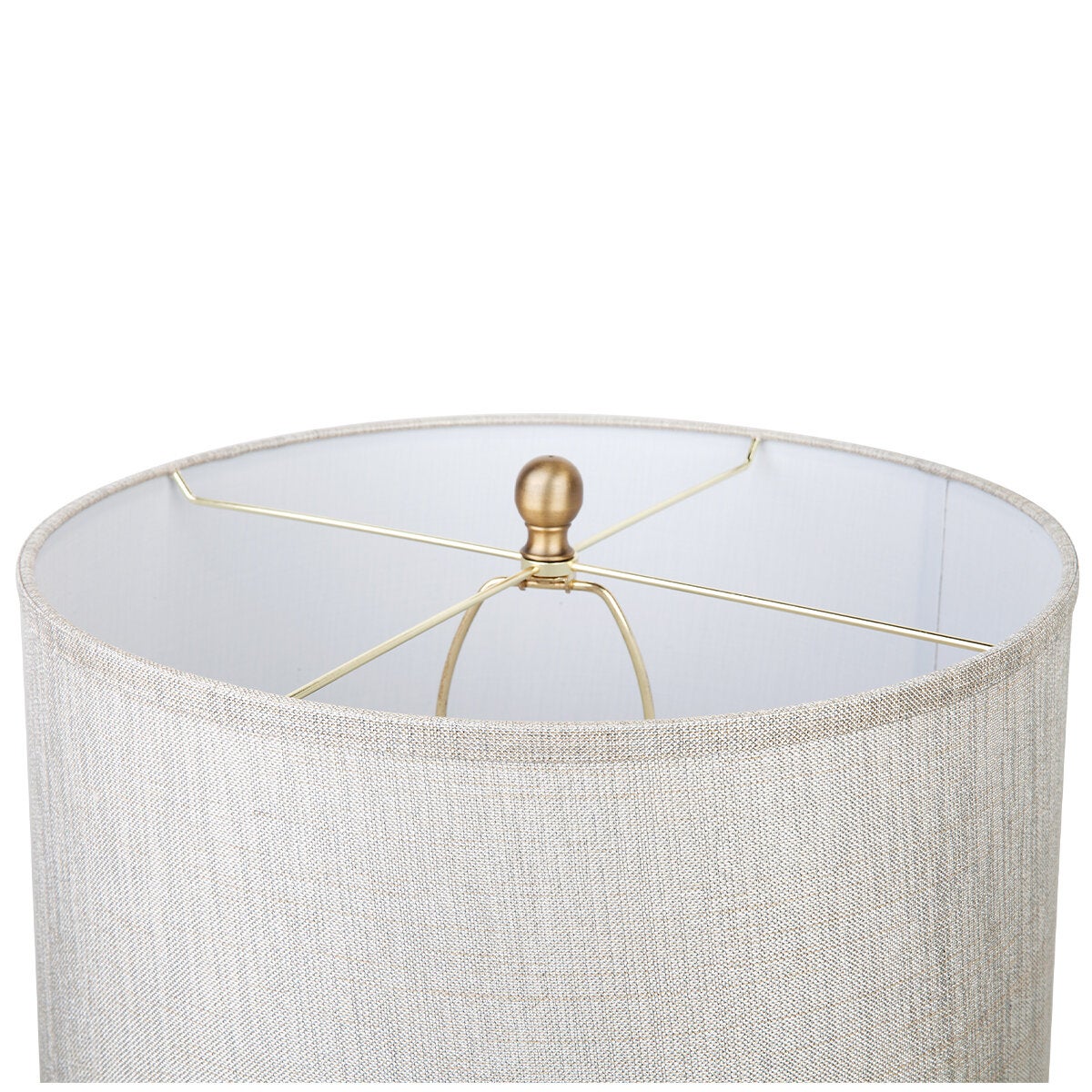 Cafe Lighting and Living Evie Standing Lamp Gold Drum Shade Mercury Glass Baubles — image 4