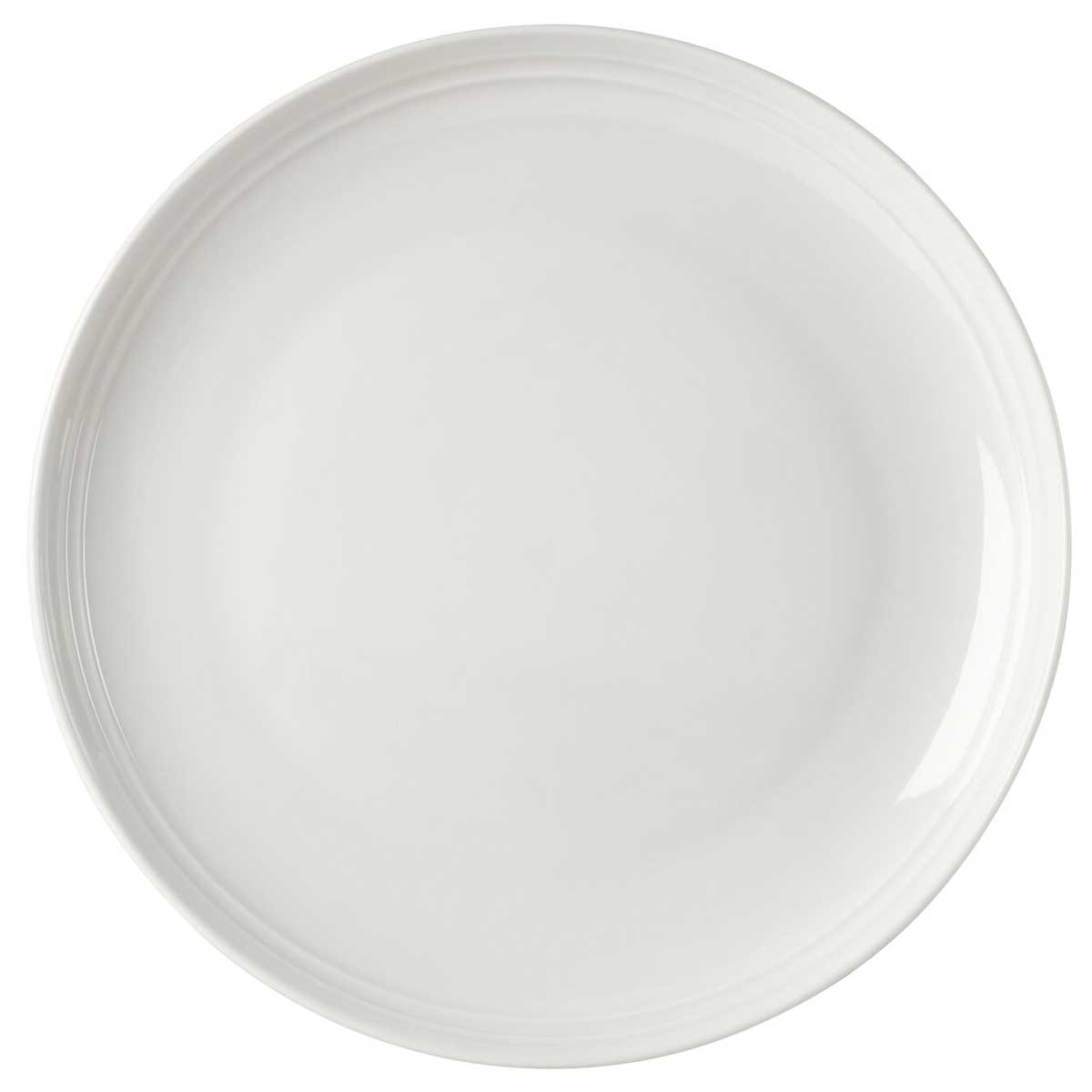 Mikasa Kyler 20 Piece Dinnerware Set | Chip Resistant Bone China | Embossed Ridge Pattern | Microwave & Dishwasher Safe