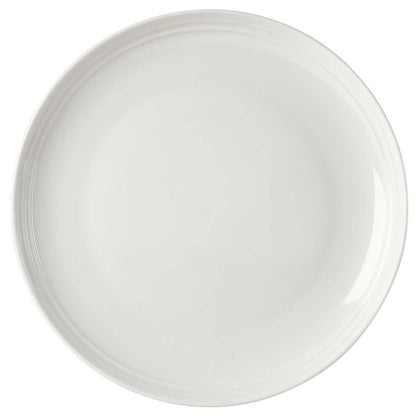 Mikasa Kyler 20 Piece Dinnerware Set | Chip Resistant Bone China | Embossed Ridge Pattern | Microwave & Dishwasher Safe