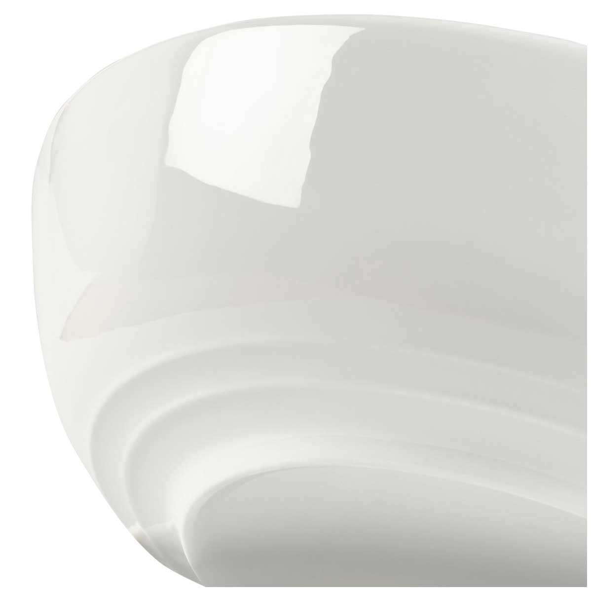 Mikasa Kyler 20 Piece Dinnerware Set | Chip Resistant Bone China | Embossed Ridge Pattern | Microwave & Dishwasher Safe