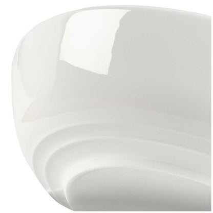 Mikasa Kyler 20 Piece Dinnerware Set | Chip Resistant Bone China | Embossed Ridge Pattern | Microwave & Dishwasher Safe