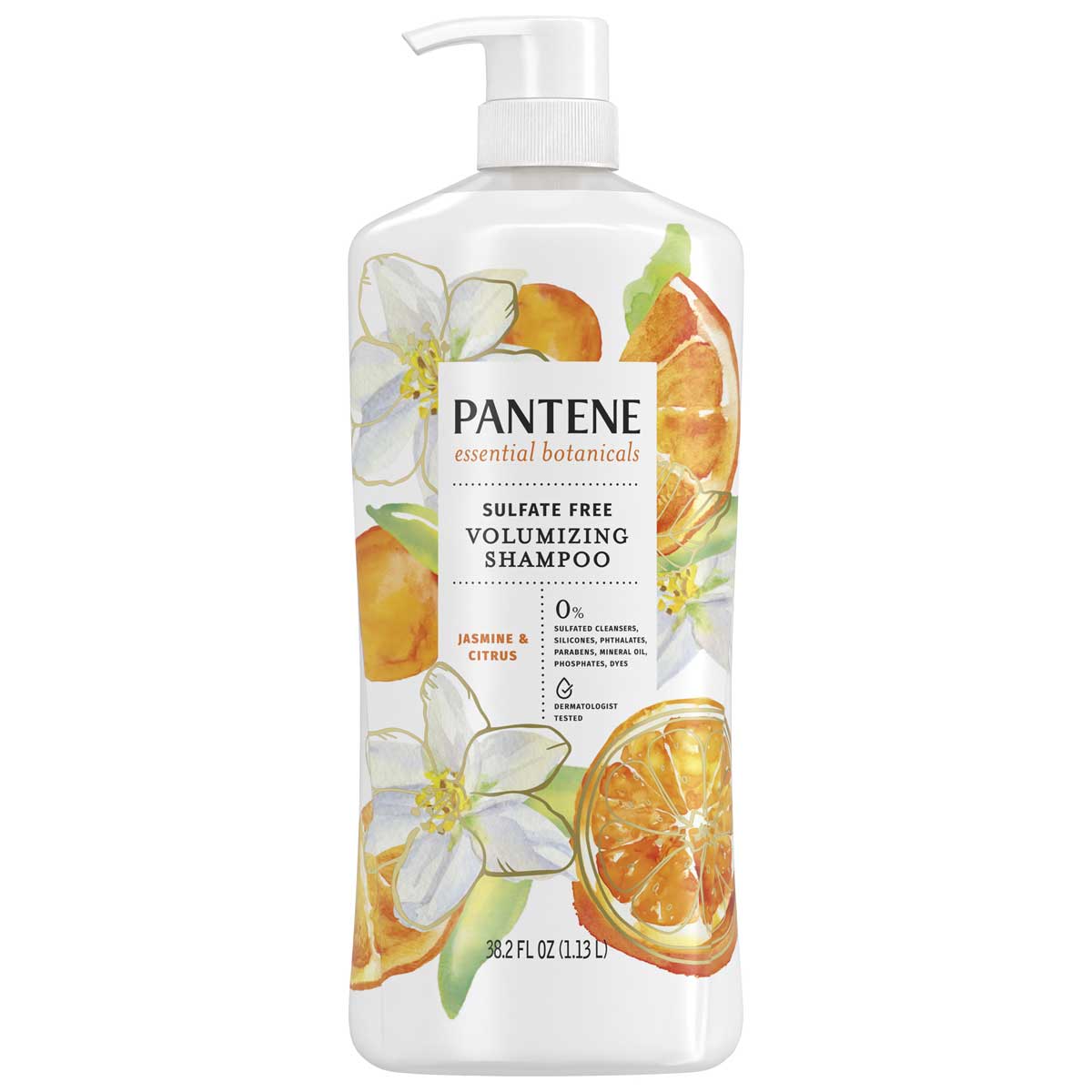 Pantene Jasmine and Citrus Shampoo 1.13L - Sulfate Free, Volumizing, Nourishing - SuperSaverAU - view 1