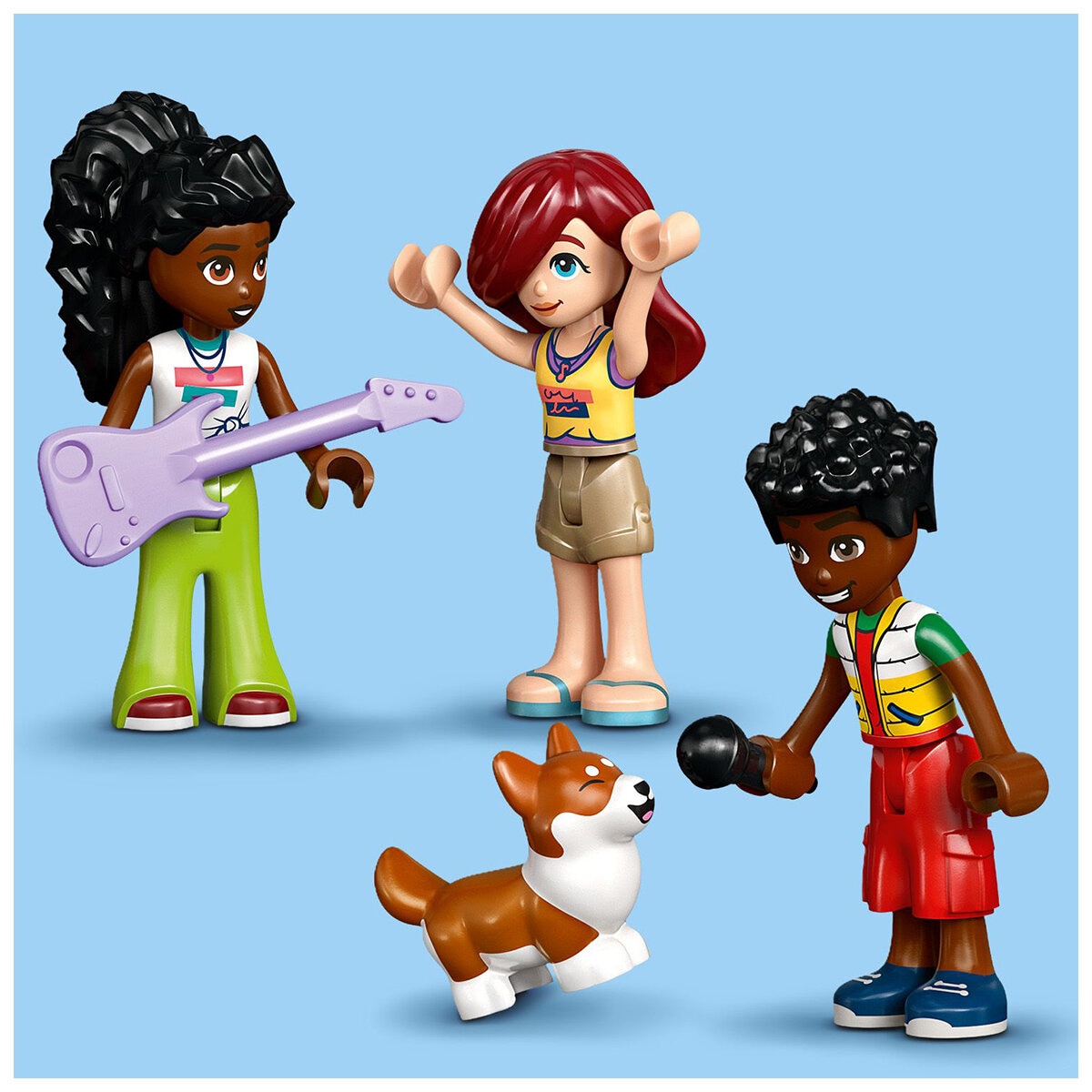 LEGO Friends Music Shop & Apartment 42653 - Music Studio, Recording Booth, Mini-doll Figures, Keyboard, Drum Set, Creative Play - SuperSaverAU - view 6