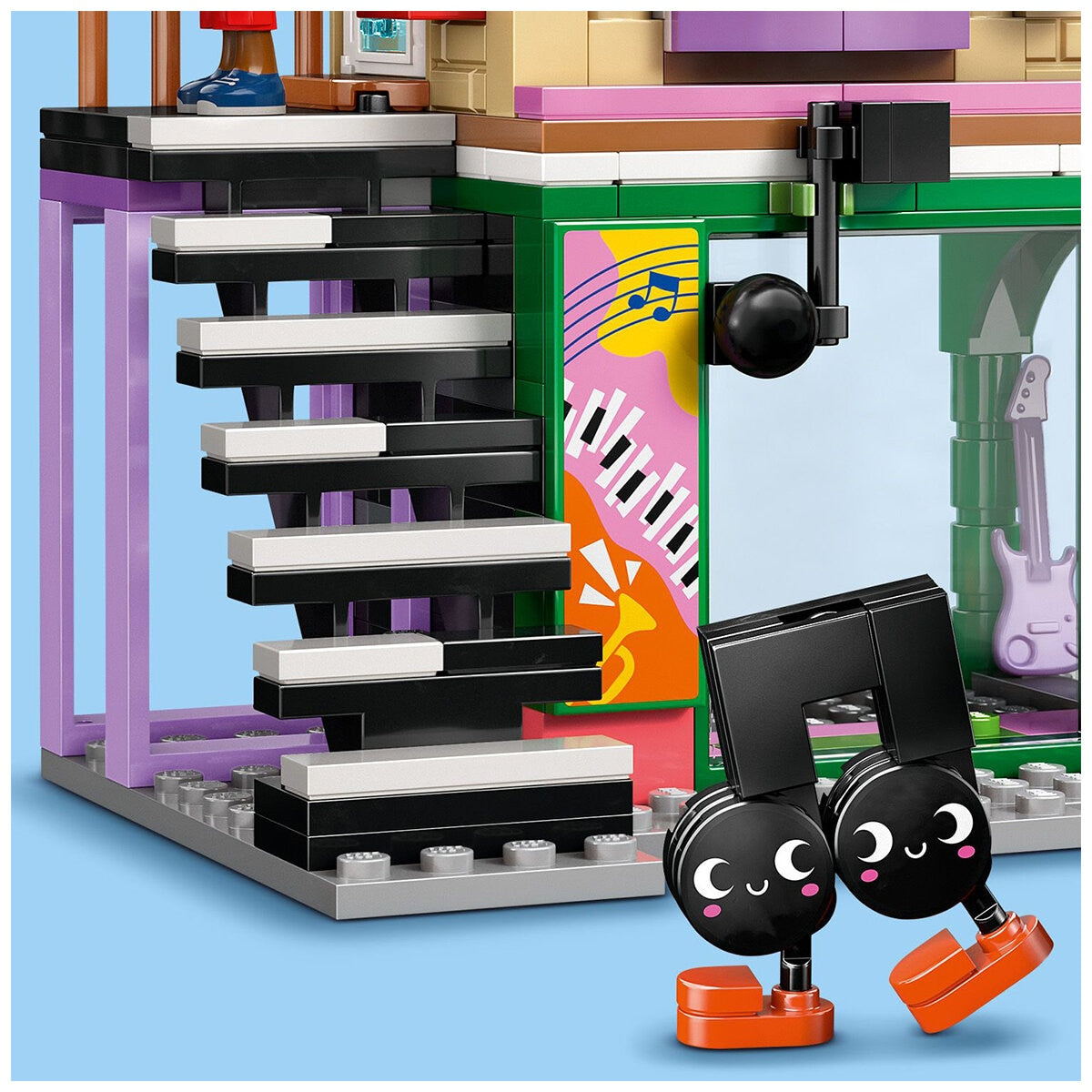 LEGO Friends Music Shop & Apartment 42653 - Music Studio, Recording Booth, Mini-doll Figures, Keyboard, Drum Set, Creative Play - SuperSaverAU - view 7