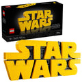 LEGO Star Wars Brick-Built Logo 75407, Buildable Model Kit for Adults, Iconic Opening Credits Sign, Room Decor & Display Set - SuperSaverAU - view 1