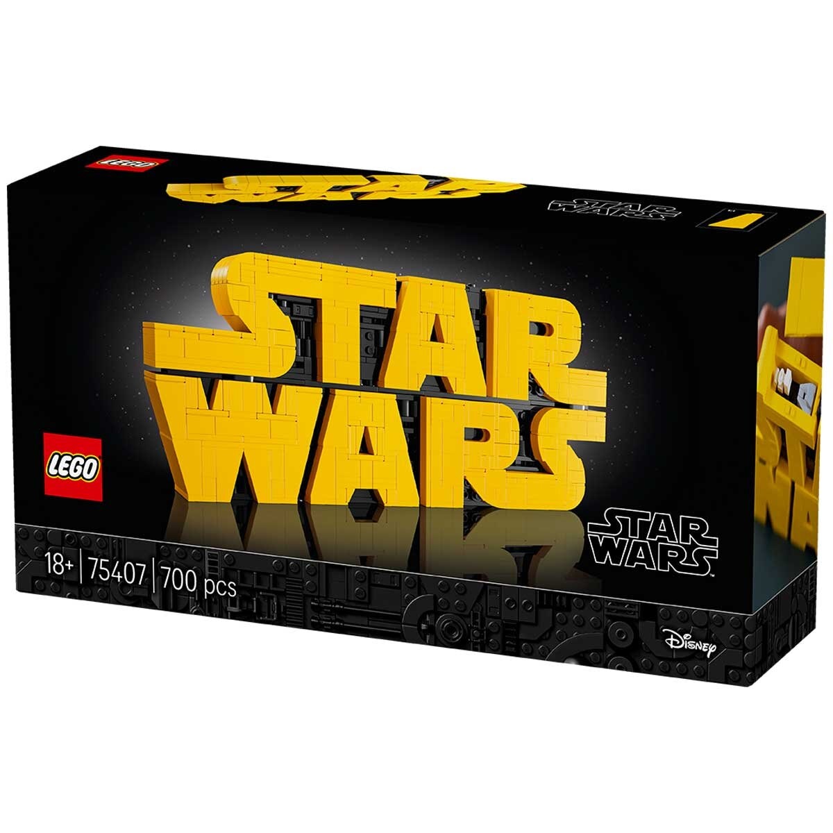 LEGO Star Wars Brick-Built Logo 75407, Buildable Model Kit for Adults, Iconic Opening Credits Sign, Room Decor & Display Set