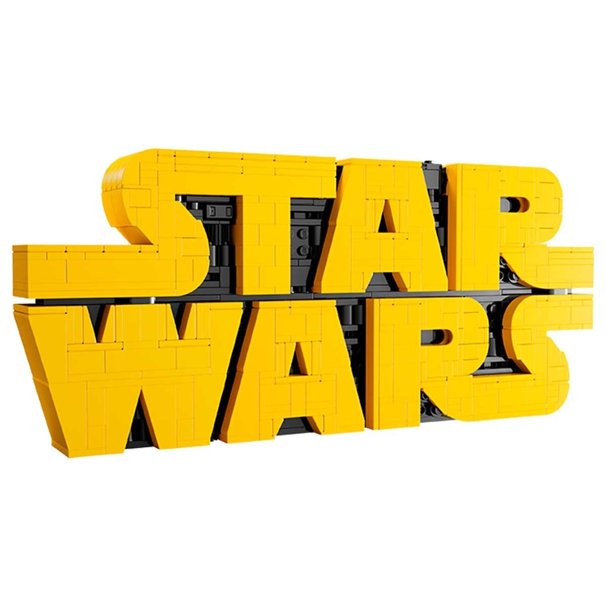 LEGO Star Wars Brick-Built Logo 75407, Buildable Model Kit for Adults, Iconic Opening Credits Sign, Room Decor & Display Set - SuperSaverAU - view 2