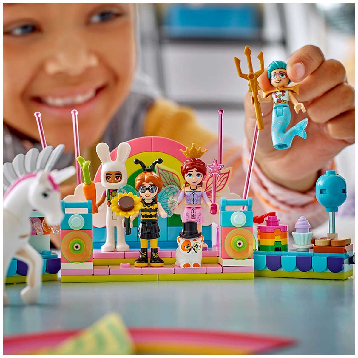LEGO Friends Costume Party Unicorn Fairy 42661 Building Kit with 4 Minidolls & Party Accessories - SuperSaverAU - view 3
