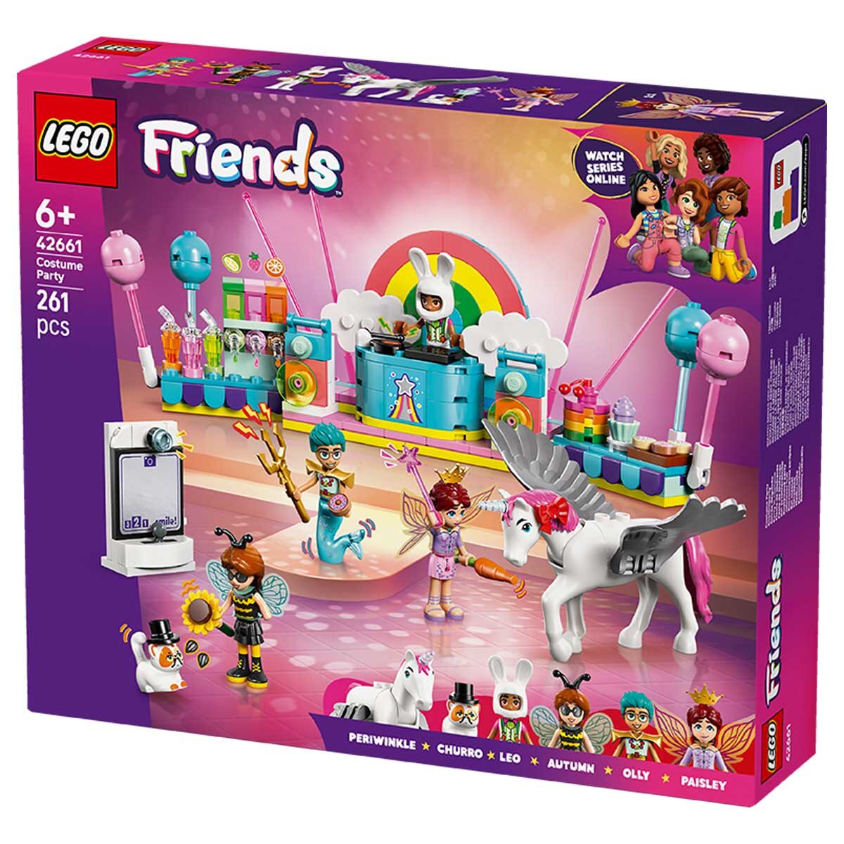 LEGO Friends Costume Party Unicorn Fairy 42661 Building Kit with 4 Minidolls & Party Accessories - SuperSaverAU - view 6