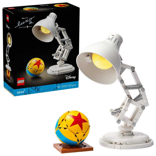 LEGO Ideas Disney Pixar Luxo Jr. 21357 Building Set for Adults | Fully Articulated Display Model with Disney Pixar Ball & Easter Eggs