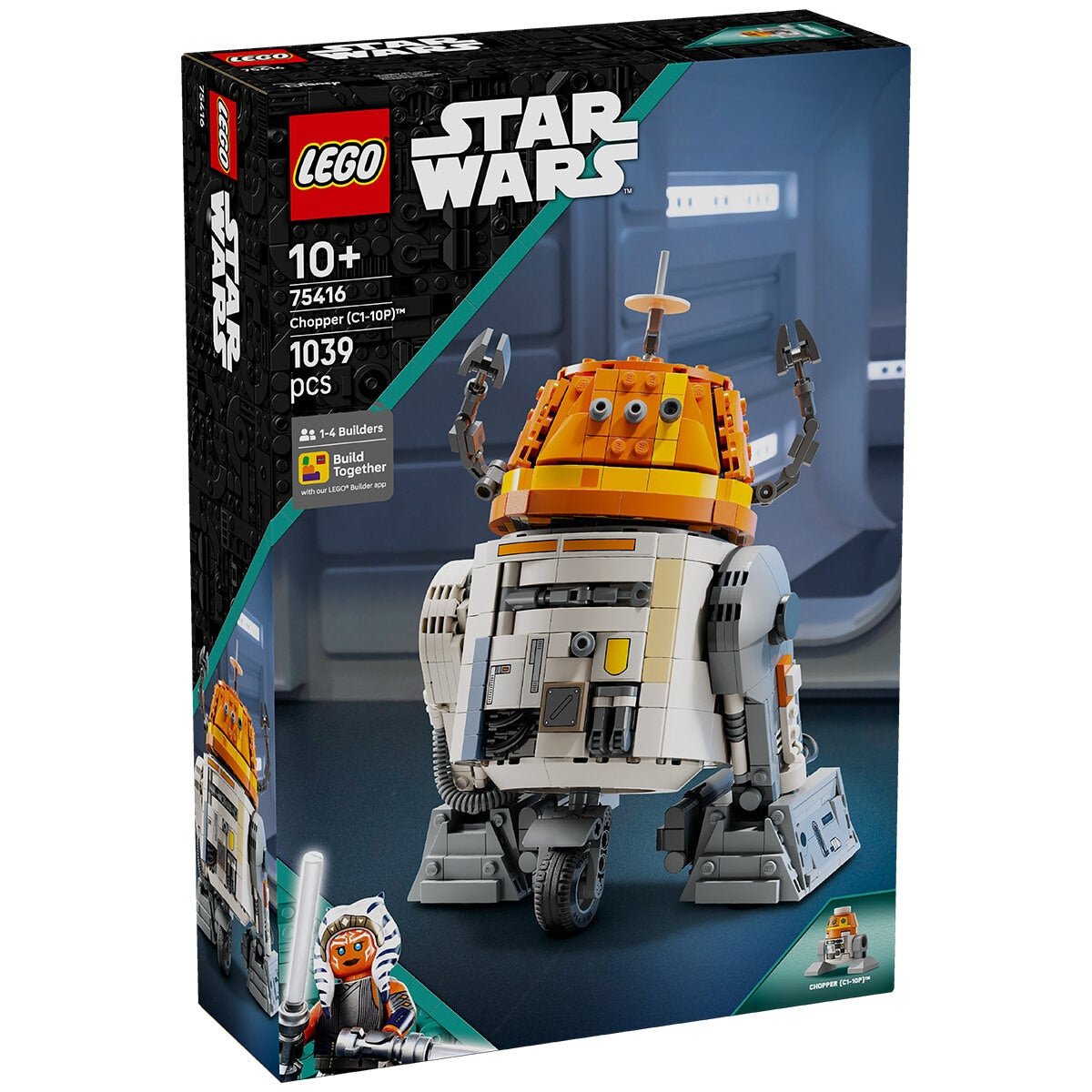 LEGO Star Wars Ahsoka Chopper (C1-10P) 75416 Buildable Toy Model Kit - Remote Head Movements, Poseable Arms & Legs, Detachable Parts - SuperSaverAU - view 6