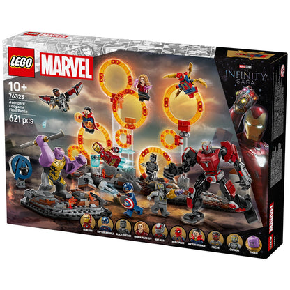 LEGO Super Heroes Marvel Avengers Endgame Final Battle 76323 - 621 Pieces, 9 Minifigures, Thanos Figure, Ant-Man Mech