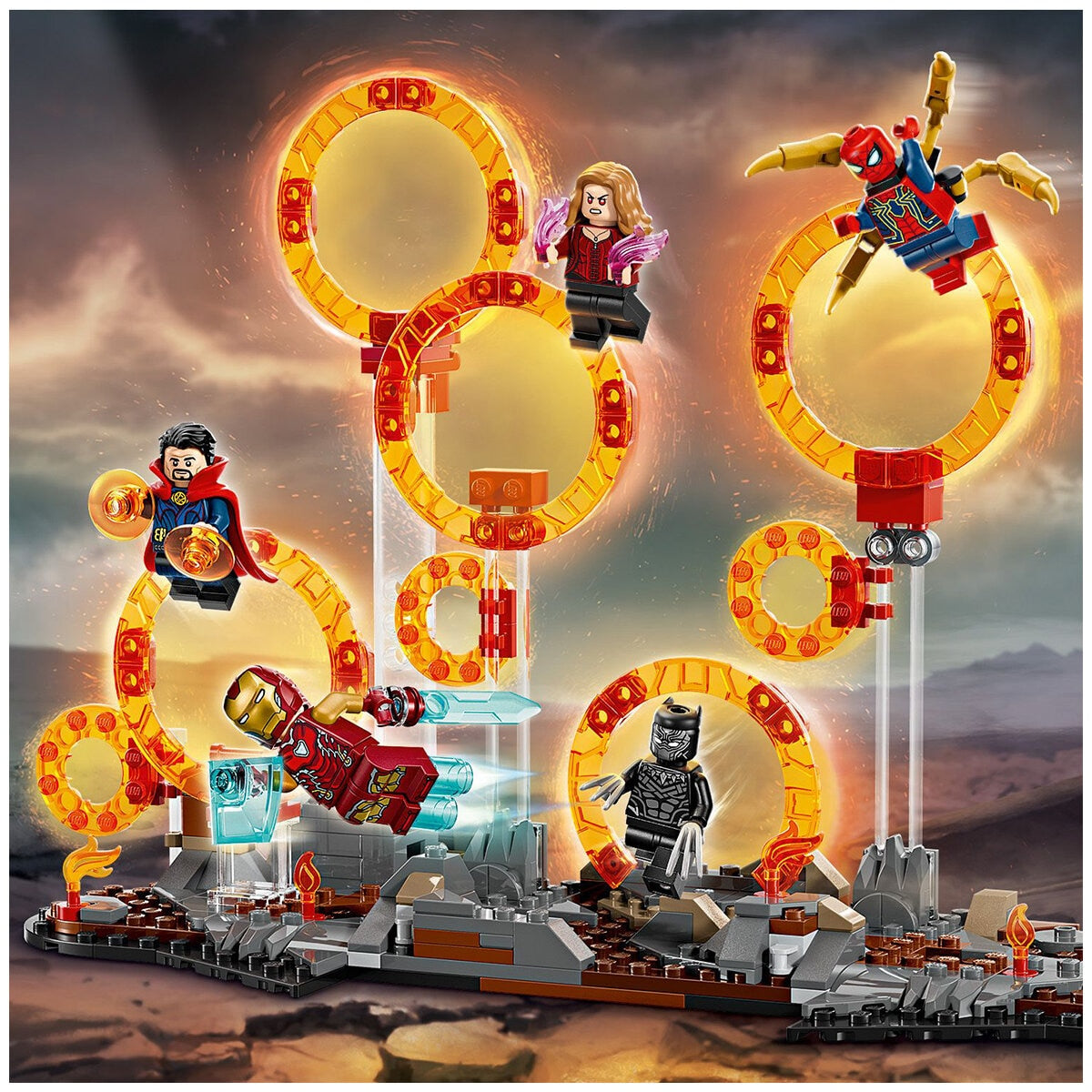 LEGO Super Heroes Marvel Avengers Endgame Final Battle 76323 - 621 Pieces, 9 Minifigures, Thanos Figure, Ant-Man Mech