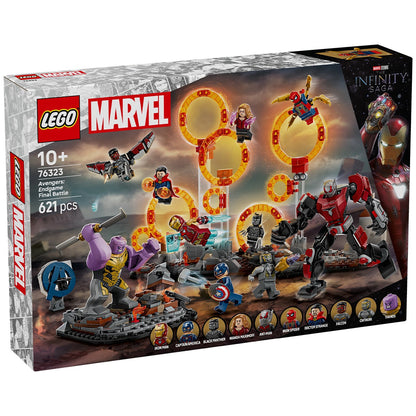 LEGO Super Heroes Marvel Avengers Endgame Final Battle 76323 - 621 Pieces, 9 Minifigures, Thanos Figure, Ant-Man Mech