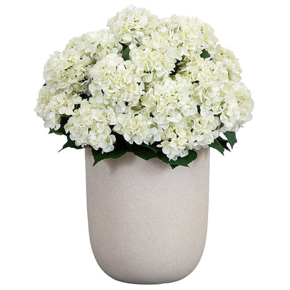 Nearly Natural Artificial Hydrangea Floor Plant with Real Touch Petals and Bendable Branches