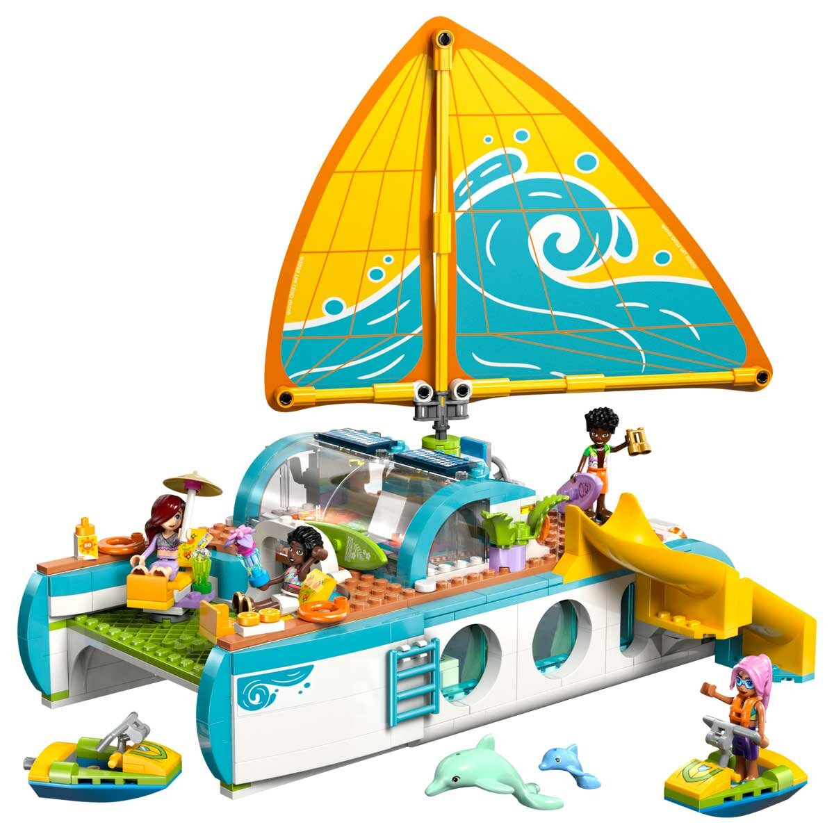 LEGO Friends Travel Boat Adventure 42664 with 4 Minidolls & Realistic Features