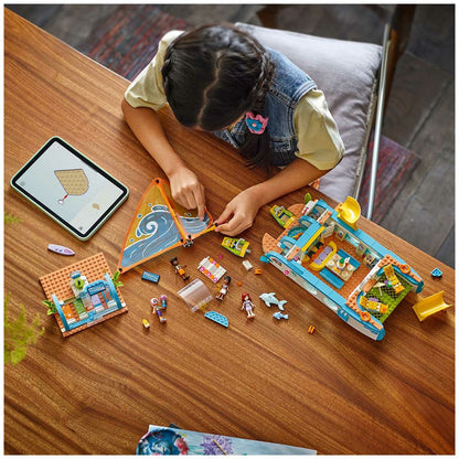 LEGO Friends Travel Boat Adventure 42664 with 4 Minidolls & Realistic Features