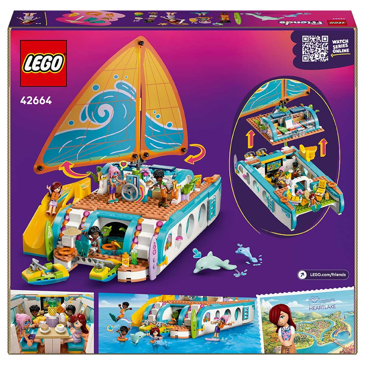 LEGO Friends Travel Boat Adventure 42664 with 4 Minidolls & Realistic Features - SuperSaverAU - view 9