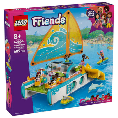 LEGO Friends Travel Boat Adventure 42664 with 4 Minidolls & Realistic Features