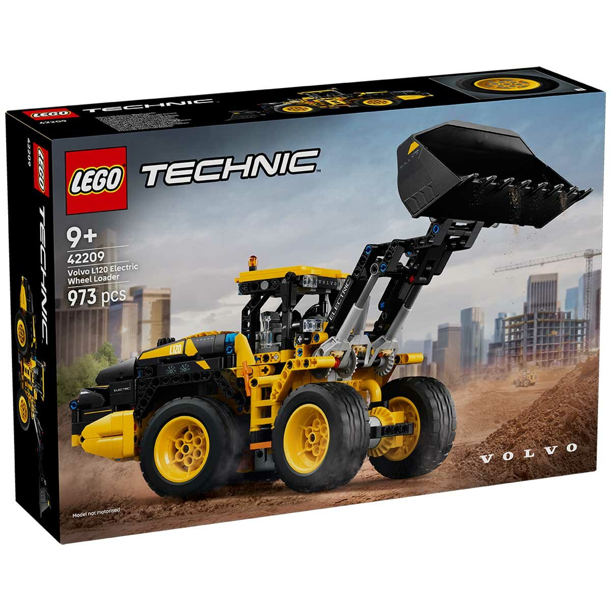 LEGO Technic Volvo L120 Electric Wheel Loader 42209 - Articulated Steering, Shovel Tilt, 3 Spinning Gears, Imaginative Play - SuperSaverAU - view 10