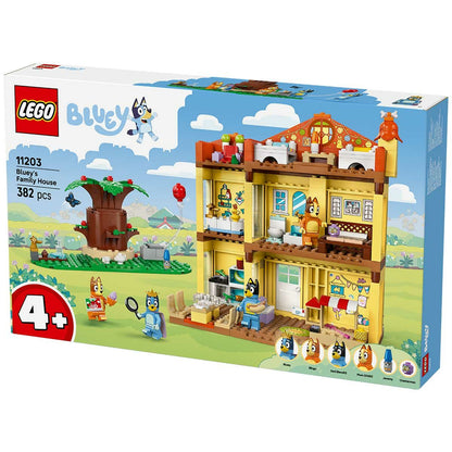 LEGO Bluey Bluey’s Family House Playset 11203 with 4 Minifigures & Modular Design