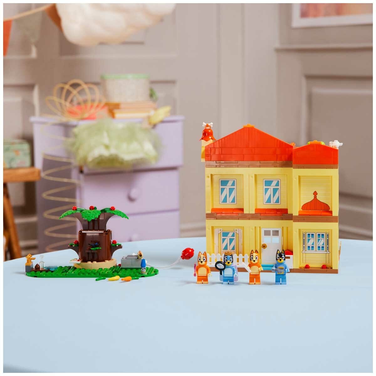 LEGO Bluey Bluey’s Family House Playset 11203 with 4 Minifigures & Modular Design