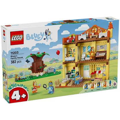 LEGO Bluey Bluey’s Family House Playset 11203 with 4 Minifigures & Modular Design