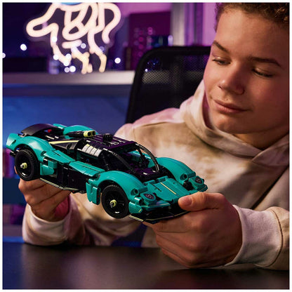 LEGO Technic Aston Martin Valkyrie 42208 Car Model Kit with Steering, V12 Engine, Gullwing Doors - Ideal Gift for Kids