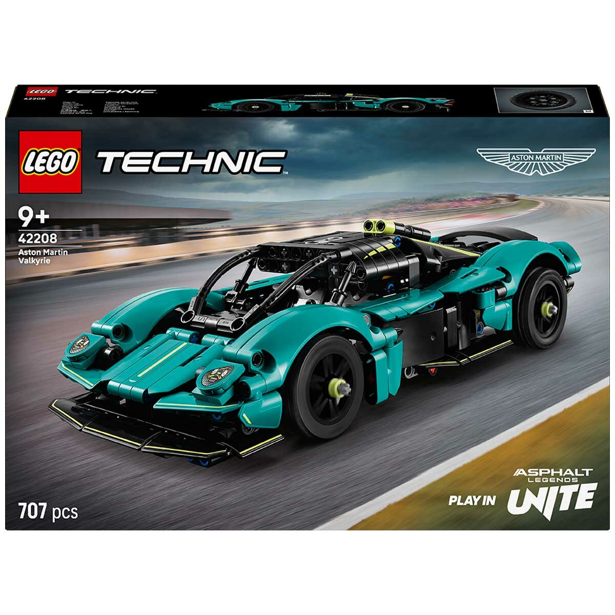 LEGO Technic Aston Martin Valkyrie 42208 Car Model Kit with Steering, V12 Engine, Gullwing Doors - Ideal Gift for Kids