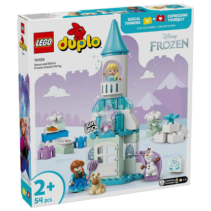 LEGO DUPLO Disney Anna and Elsa’s Frozen Castle Party 10455 Buildable Toddler Toy with Elsa, Anna, Olaf, and Baby Sven