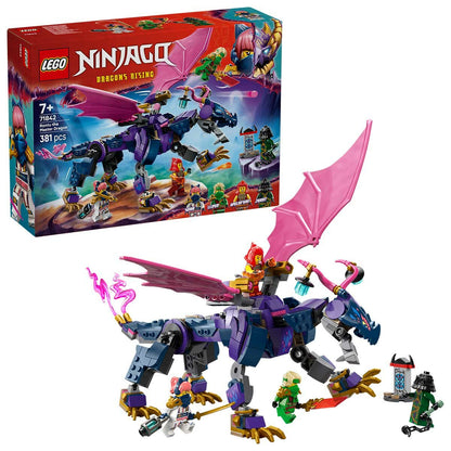 LEGO NINJAGO Rontu The Master Dragon 71842 Toy with 4 Minifigures, Dragon Toy with Posable Tail, Wings, and Stud Shooters