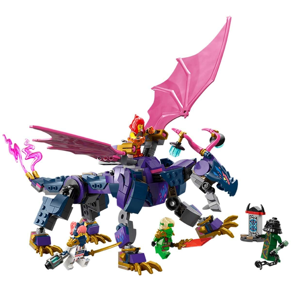 LEGO NINJAGO Rontu The Master Dragon 71842 Toy with 4 Minifigures, Dragon Toy with Posable Tail, Wings, and Stud Shooters
